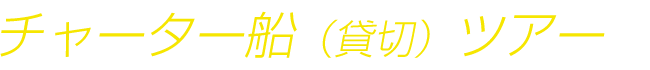 チャーター船（貸切）ツアー